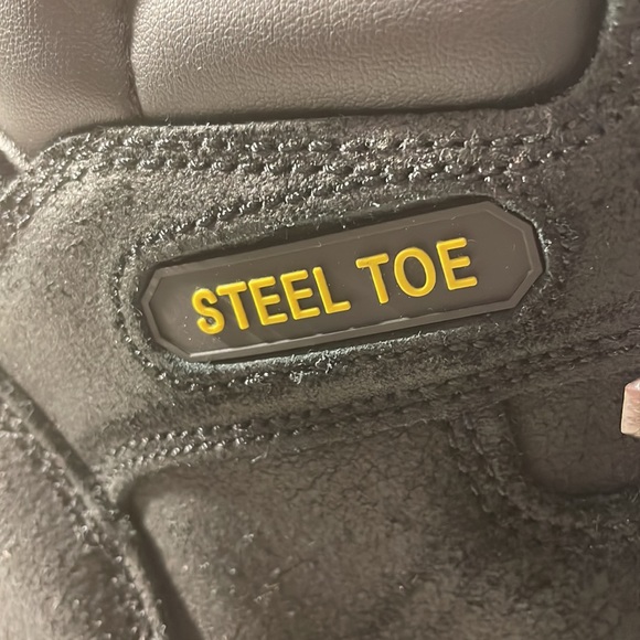 Brahma Mens Black Steel Toe Work Boot - Thinsulate Water Resistant Size 7W - Picture 4 of 7